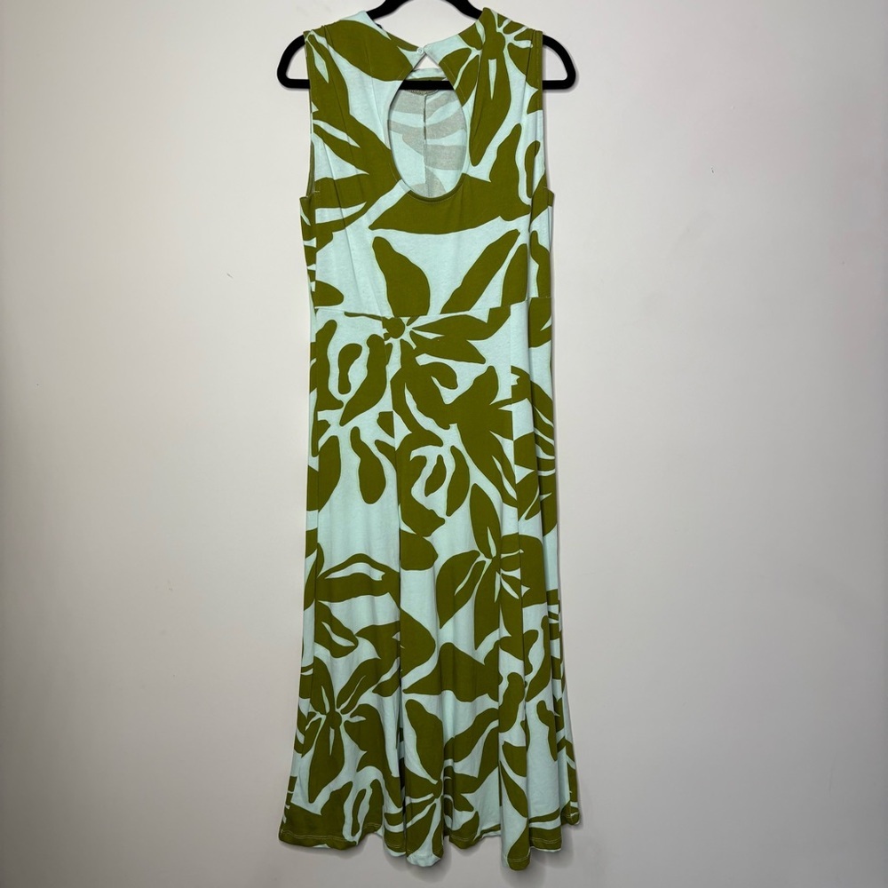 ASOS Design Floral Green Sleeveless Midi Dress - Picture 8 of 8